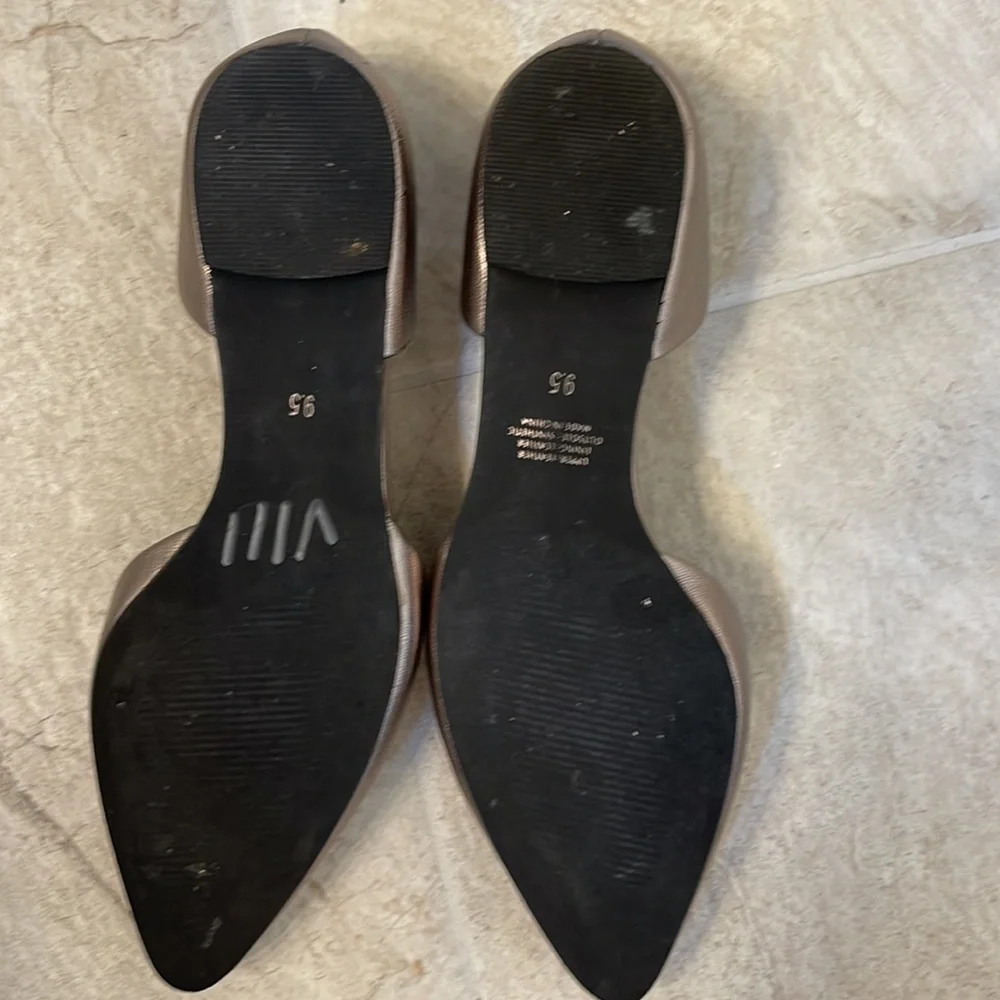 JJILL golden brown metallic tone d’orsay style with flat heels - Picture 3 of 5